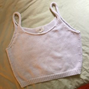 Lou & Grey marled cropped sweater tank